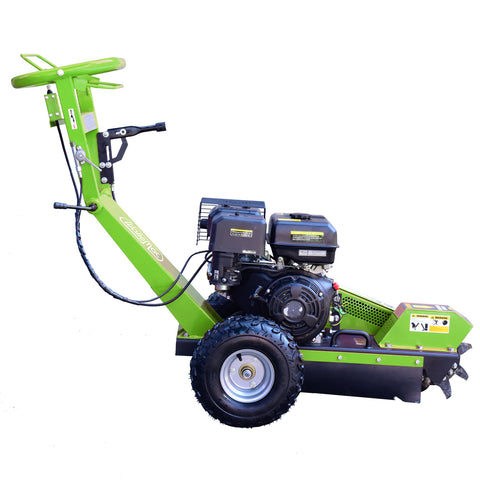 Wallemac WSG15 420cc 15HP EPA Certified Stump Grinder for Tree Stump Removal with 13" Blades Gas Powered 3600rpm Dual Blade