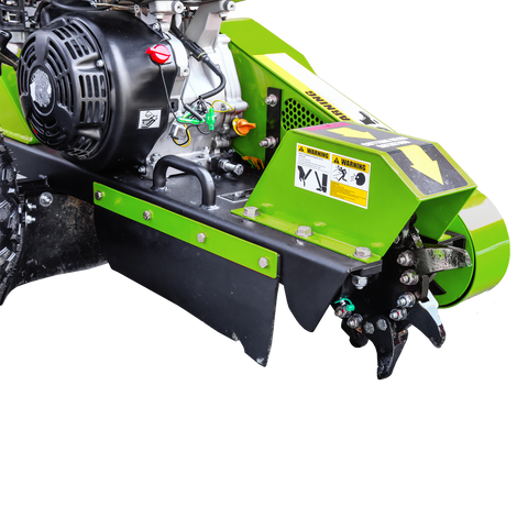 Wallemac WSG15 420cc 15HP EPA Certified Stump Grinder for Tree Stump Removal with 13" Blades Gas Powered 3600rpm Dual Blade