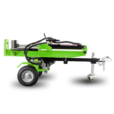 Wallemac WLS26H Portable 26 Ton Log Splitter with 7HP B&S Gas Engine ATV Towable Hydraulic Wood Splitter Horizontal/Vertical Steel Wedge for Firewood Splitting and Forestry Harvesting